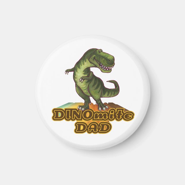 Dinomite Dad Magnet (Front)