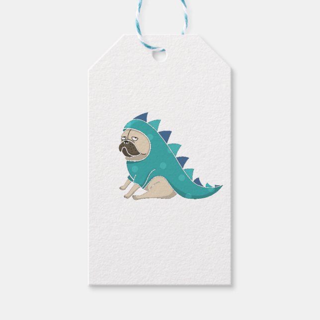 dinopug gift tags (Front)