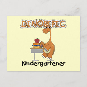 Dinorific Kindergartener T-shirts and Gifts Postcard