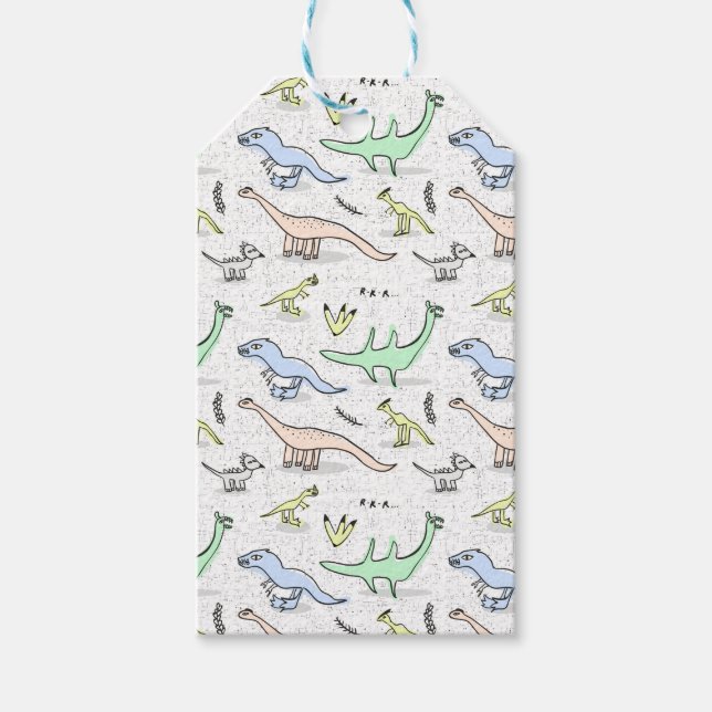 Dinos Gift Tags (Front)