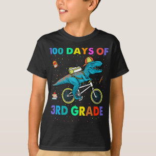 Dinosaur 100 days of 3rd grade 100 days of school T-Shirt
