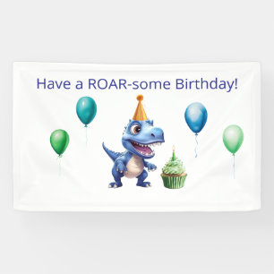 Dinosaur 1st Birthday Banner Boy   Personalized 