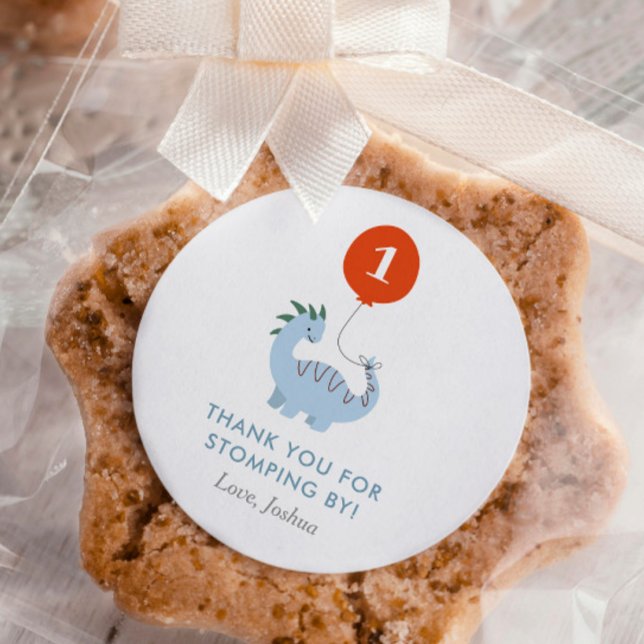 Dinosaur 1st Birthday Party Sticker (Creator Uploaded)