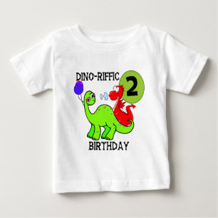 Dinosaur 2nd Birthday T-shirts and Gifts