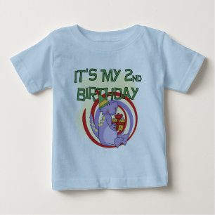 Dinosaur 2nd Birthday Tshirts and Gifts
