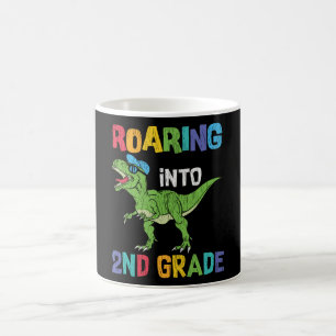 Dinosaur 2nd Grade Back to School Kids Gift Coffee Mug