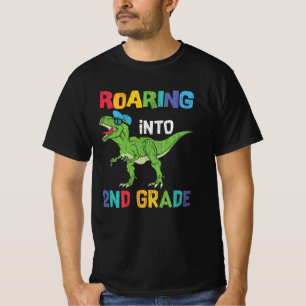 Dinosaur 2nd Grade Back to School Kids Gift T-Shirt