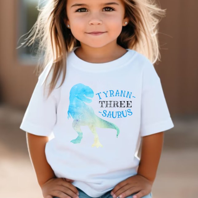 Dinosaur 3rd Birthday Party Blue Tyrannosaurus Rex Baby T-Shirt (Dinosaur 3rd Birthday Party Blue Tyrannosaurus Rex Baby T-Shirt
)