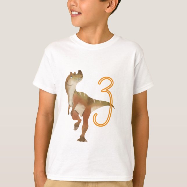 Dinosaur 3rd birthday T-Shirt (Front)