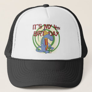 Dinosaur 4th Birthday T-shirts and Gifts Trucker Hat