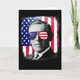Dinosaur 4th Of July Amerisaurus T Rex Funny  Card