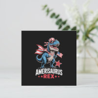 Dinosaur 4th of July Amerisaurus T Rex Funny
