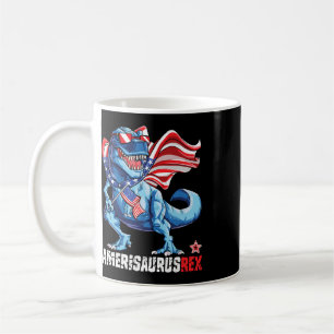 Dinosaur 4th Of July Boys Girls Men Amerisaurus T  Coffee Mug