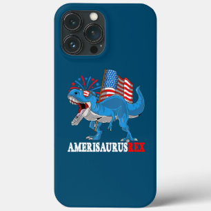 Dinosaur 4th of July Kids Boys Men Amerisaurus T iPhone 13 Pro Max Case