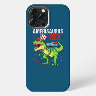 Dinosaur 4th of July Kids Boys Men Amerisaurus T iPhone 13 Pro Max Case