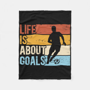 Dinosaur 5 Years Soccer 5th Birthday Fleece Blanket