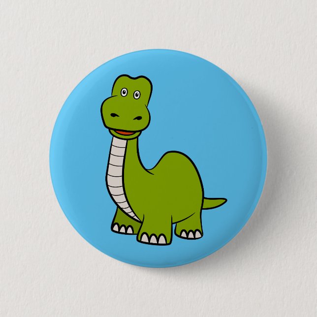 Dinosaur 6 Cm Round Badge (Front)