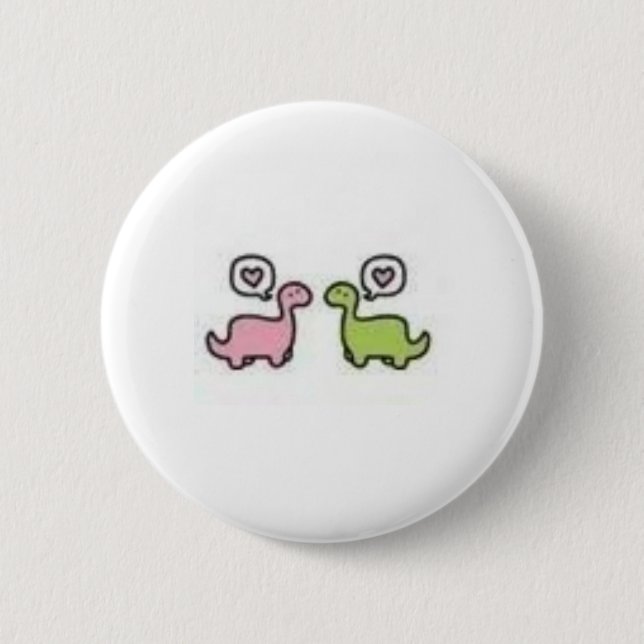 Dinosaur 6 Cm Round Badge (Front)