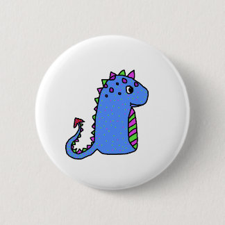 dinosaur 6 cm round badge