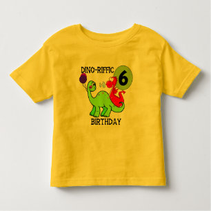 Dinosaur 6th Birthday T-shirts and Gifts