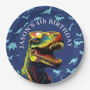dinosaur A Roaring Good Time Awaits Paper Plate
