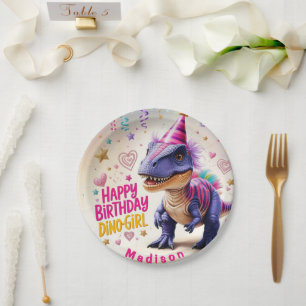 Dinosaur Adventure Happy Birthday Paper Plate