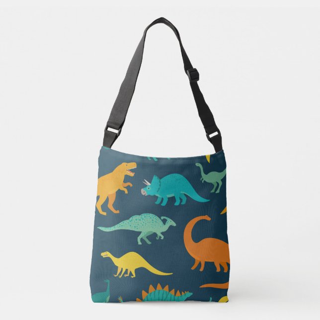 Dinosaur Adventure: Kids' Nursery Wallpaper Crossbody Bag (Front)