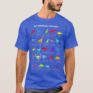 Dinosaur Alphabet Dino Abc For Kids Boys Men Women T-Shirt