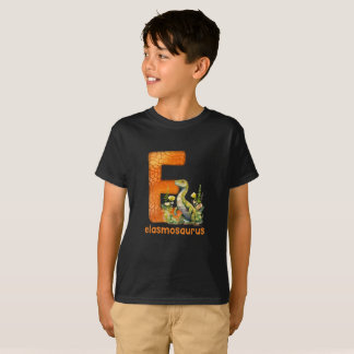 Dinosaur Alphabet E type Elasmosaurus T-Shirt