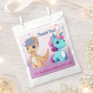 Dinosaur and Unicorn Joint Party Favours Bag