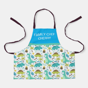 dinosaur apron personalised