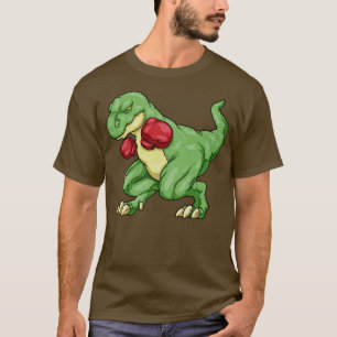 Dinosaur as boxer with boxing gloves T-Shirt