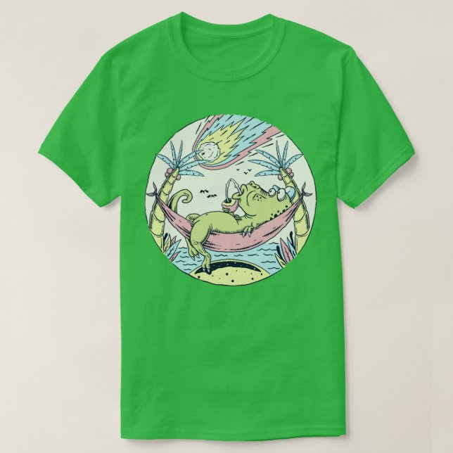 Dinosaur Asteroid Day T-Shirt (Design Front)
