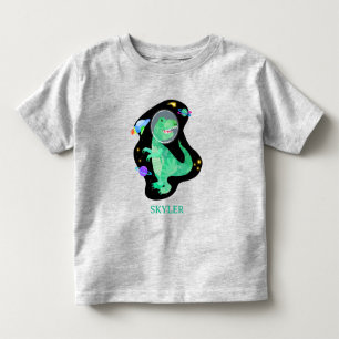 Dinosaur Astronaut Outer Space Toddler T-Shirt