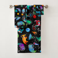 Dinosaur Astronauts Watercolor Space Kids Dino