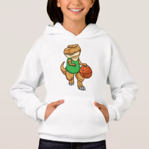 Dinosaur at Sports with Basketball