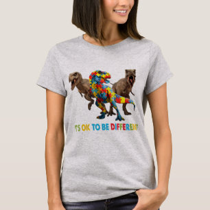 Dinosaur Autism Awareness design features a dinosa T-Shirt
