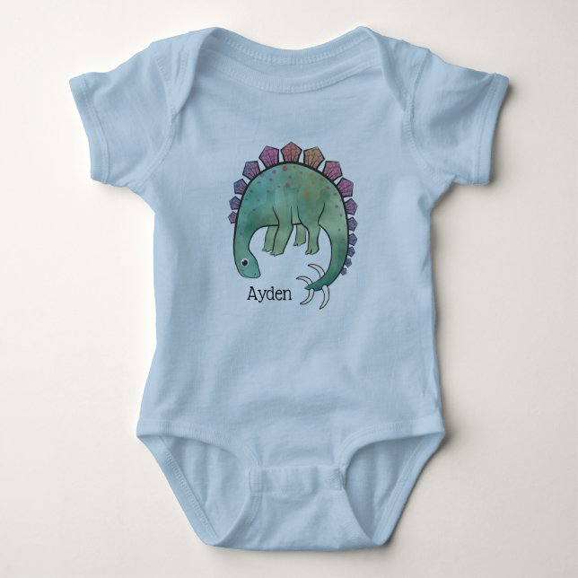 Dinosaur Baby Bodysuit (Front)
