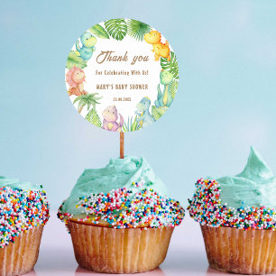 Dinosaur Baby Classic Round Sticker