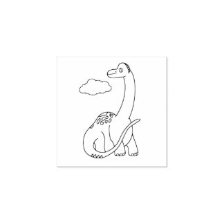 Dinosaur baby design rubber stamp
