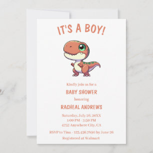 Dinosaur Baby Shower Baby Shower Invitation