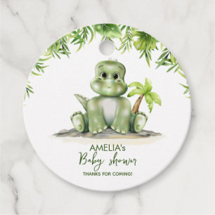 Dinosaur Baby Shower Favour Tags