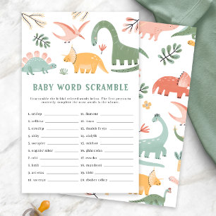 Dinosaur Baby Shower Game