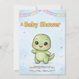 Dinosaur Baby Shower Invitation