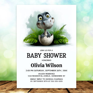 Dinosaur Baby Shower Invitation