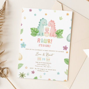 Dinosaur Baby Shower Invitation