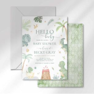 Dinosaur Baby Shower Invitation