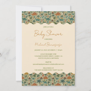 Dinosaur Baby Shower Invitation