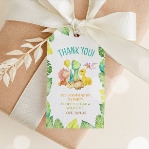 Dinosaur Baby Shower Party Favour Gift Tags
