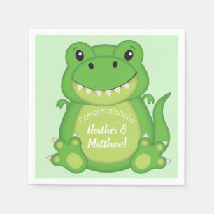 Dinosaur Baby Shower T-Rex  Napkin